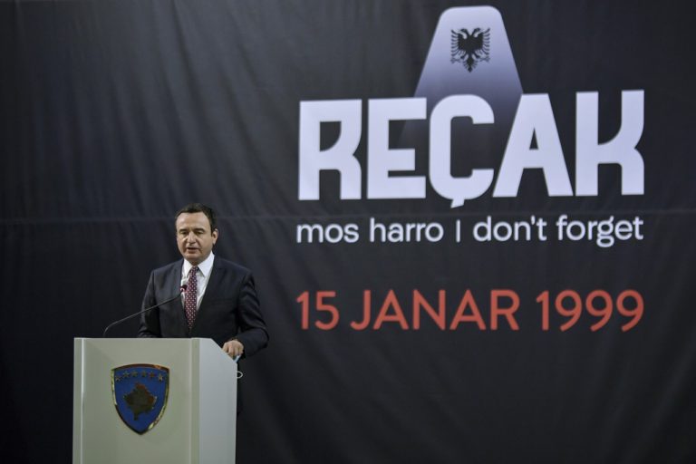 Historia e Kosovës së pavarur nuk mund të shkruhet pa Reçakun