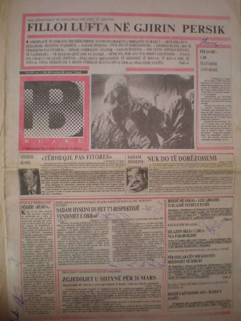 Gazeta që sfidonte ndalimin e të vetmes së përditshme shqipe në Kosovë