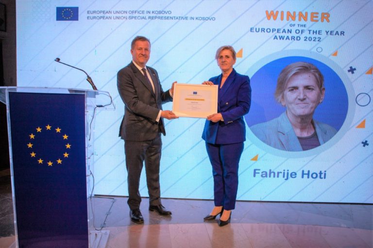 Fahrije Hoti është Evropianja e Vitit 2022  