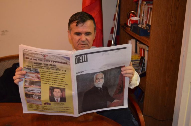 Vdes Dalip Greca, ikona e Diellit, Vatrës e medias shqiptare në Amerikë, “Vatra” mesazh ngushëllimi