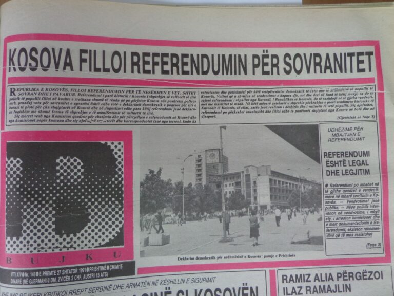 Kalendari historik: Kosova Shtet Sovran dhe i Pavarur, para 31 viteve u votua pro 99,87 për qind 