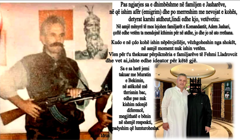 Atdhetari Pal Idrizi i reagon dhe e çorton Bekim Jasharin për disa veprime të panevojshme dhe me pasoja