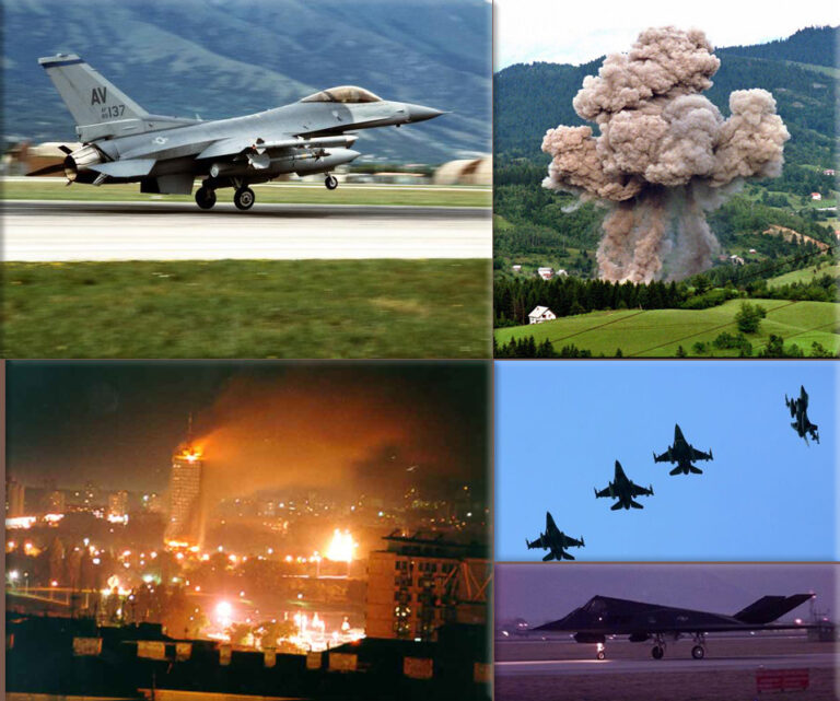 Avionët e shteteve anëtare të NATO-s, që janë përdorur në bombardimin e Jugosllavisë