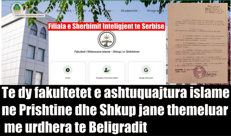 U themeluan me urdhëra të Beogradit, që kurrsesi s’do të na shoh e duroj si Shqiptar, por vetëm si Musliman!