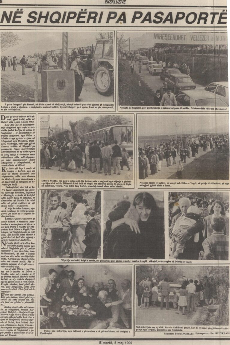 Fotoreportazh nga Shqipëria e 1 e 2 maj 1992