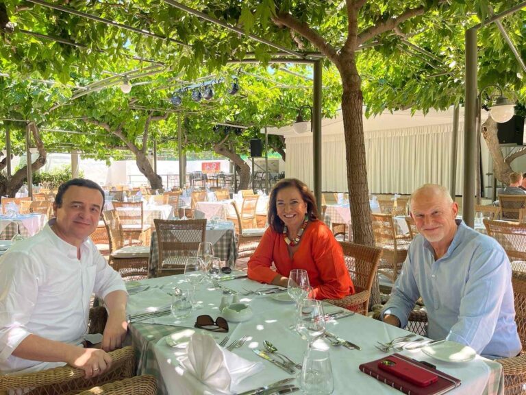 Kryeministri Kurti takoi raportuesen për anëtarësimin e Kosovën në Këshillin e Evropës, deputeten Bakoyannis dhe ish-kryeministrin e Greqisë, Papandreou