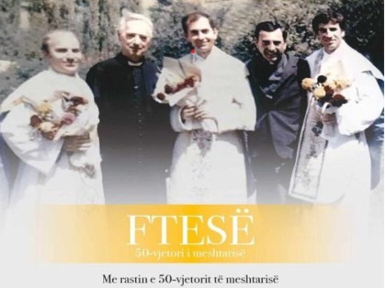 Urim për Dom Ndue Gjergjin, Dom Aleksandër Kolën dhe Dom Lush Gjergjin në 50 vjetorin e meshtarisë – 150 vjetë në shërbim të Zotit dhe të Kombit