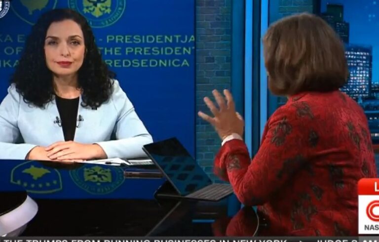 Vjosa Osmani në CNN: Sulmi terrorist në Banjskë, akt i planifikuar nga Serbia