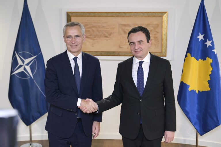 Kryeministri Albin Kurti mirëpriti Sekretarin e Përgjithshëm të NATO-s, Jens Stoltenberg
