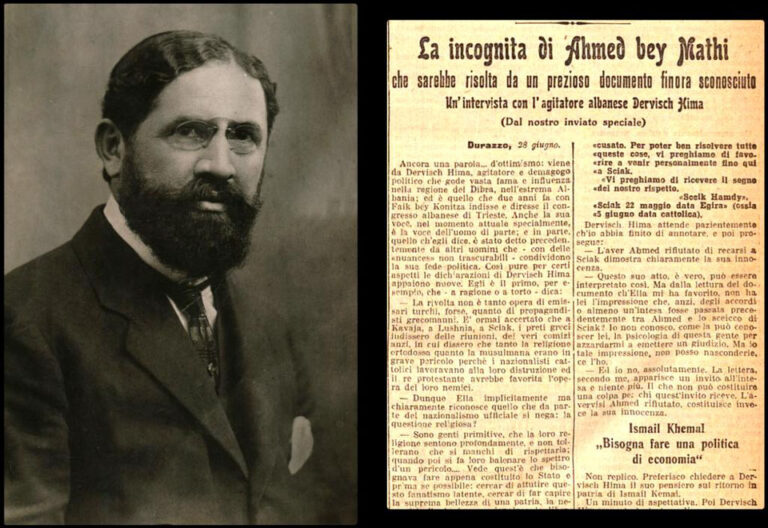 Il Piccolo di Trieste (1914) / Intervista ekskluzive me Dervish Himën : “Opinioni për Princ Vidin, Ahmet Bej Matin dhe Ismail Qemalin.”