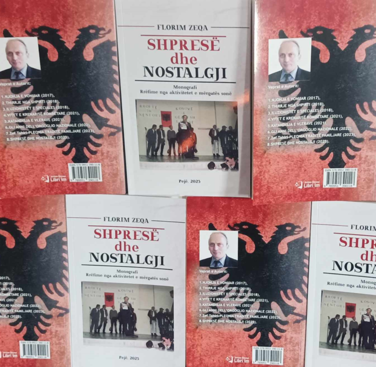 Doli nga shtypi libri i Florim Zeqës, “Shpresë dhe nostalgji”