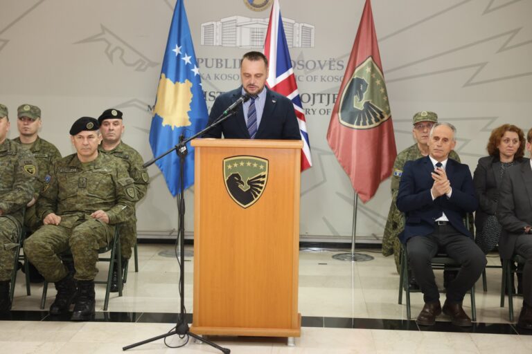 Në Ministrinë e Mbrojtjes u mbajt ceremonia e nisjes së Kontingjentit të FSK-së në Mbretërinë e Bashkuar për Operacionin INTERFLEX