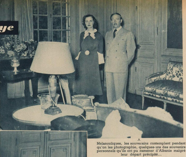 VU (1939) / Fotografitë dhe intervista ekskluzive me mbretin Zog dhe mbretëreshën Geraldinë në kështjellën e La Maye