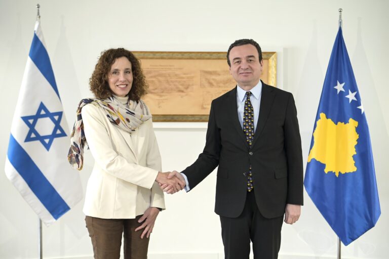 Kryeministri Kurti takoi Ambasadoren e Izraelit në Kosovë, Tamara Ziv