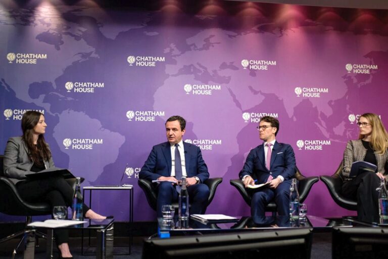 Kryeministri Kurti mori pjesë në panelin e diskutimit të organizuar nga instituti ‘’Chatham House’’