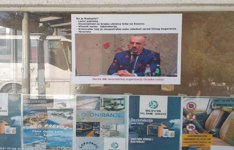Në veri të Kosovës posterë kundër Listës Serbe