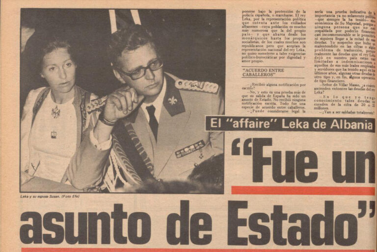 Aragon Expres (1979) / “Ja e vërteta e largimit të Leka Zogut I nga Spanja” – Intervista me këshilltarin ushtarak (Abedin Mulosmanaj) dhe avokatin (Antonio de Villar Masso) e mbretit të shqiptarëve