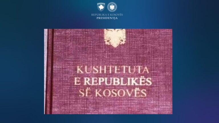 Presidentja Vjosa Osmani: Miratimi i Kushtetutës së Kaçanikut hodhi themelet juridike të Republikës së Kosovës dhe hapi rrugën drejt pavarësisë më 2008