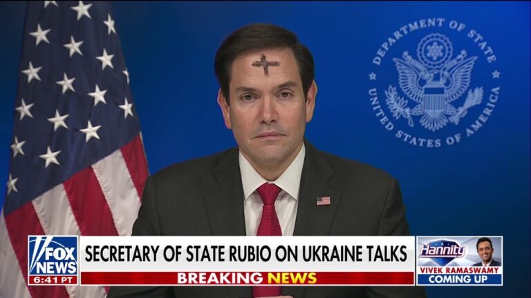 Paraqitja e Sekretari i ShBA-ve Marco Rubio me Kryq ne Ballë, mbështetësit të çështjes shqiptare dhe hebraike, angazhim kulturor për paqe dhe stabilitet
