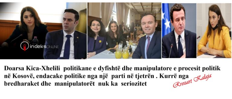 Doarsa Kica Xhelili: Politikane e dyfishtë, bredharake dhe manipulatore e procesit politik në Kosovë