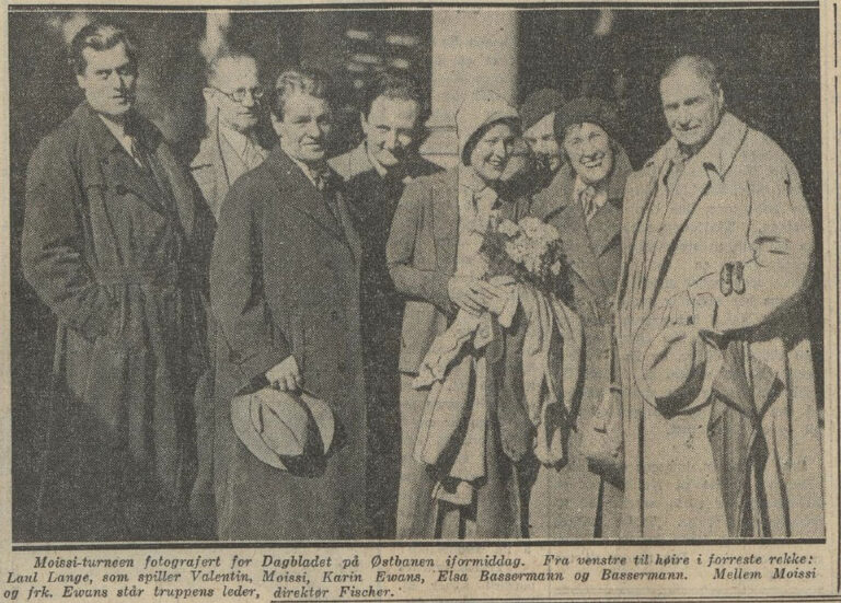 Dagbladet (1932) / Shfaqjet e Faustit dhe Mefistos në Oslo — Intervista me Aleksandër Moisiun në Norvegji(12)