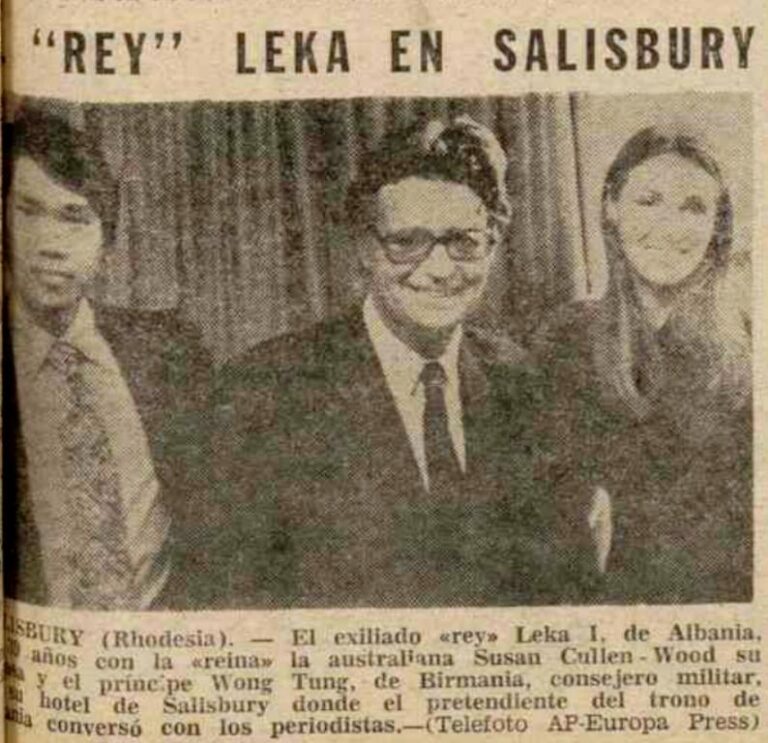 Die Transvaler (1979) / Pas një qëndrimi të përkohshëm në Rodezi (Zimbabwe), familja mbretërore shqiptare mund të ekzilohet në Afrikë të Jugut