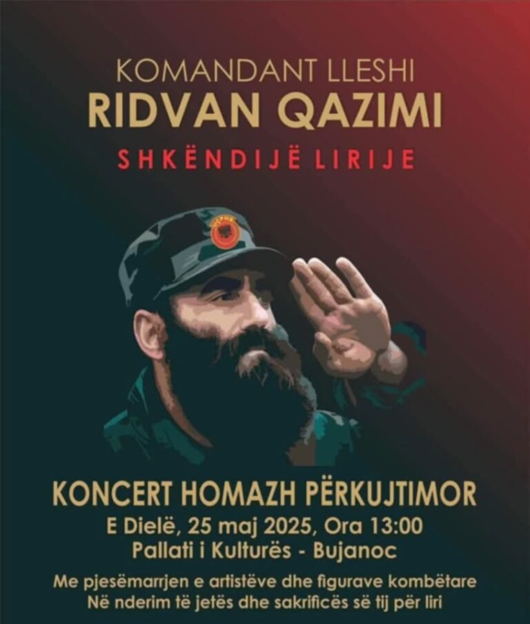 Thyerja e posterit në Bujanoc, me foton e dëshmorit Ridvan Qazimi-LLESHI, Komandanti po “vritet” për të satën herë!?