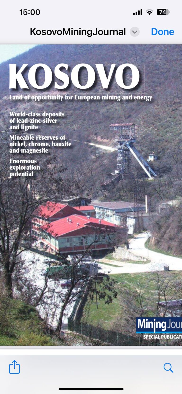 Shënime për grupin e minierave të “Trepçës” në pjesën veriore të vendit