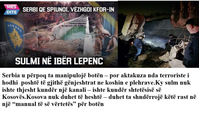 Terrori i Ibër-Lepencit dhe rrëzimi i maskës Serbe dhe të disa “gazetarëve të mëdhenj” shqipfolës: Një Dosje që e shkundë politiken e rajonit