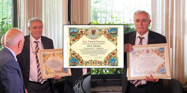 Për nderimin e historianit Mark Palnikaj nga Papa Françesku në ditëlindjen e tij të 70-të