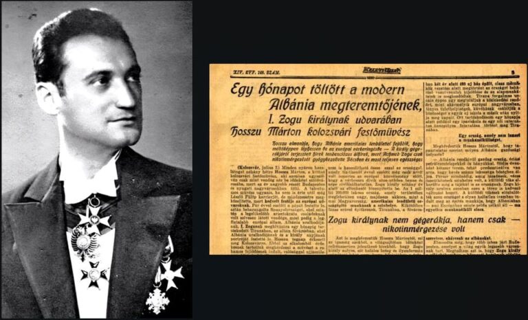 Keleti Ujság (1931) / “Një muaj pranë Mbretit Zog, themeluesit të Shqipërisë moderne…”— Intervista me Márton Hosszú, piktorin nga Kolozsvár-i