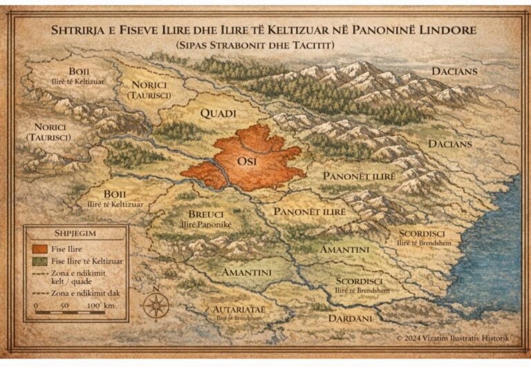 Osit, Panonët dhe Retët në hapësirën Danub–Alpe–Karpate