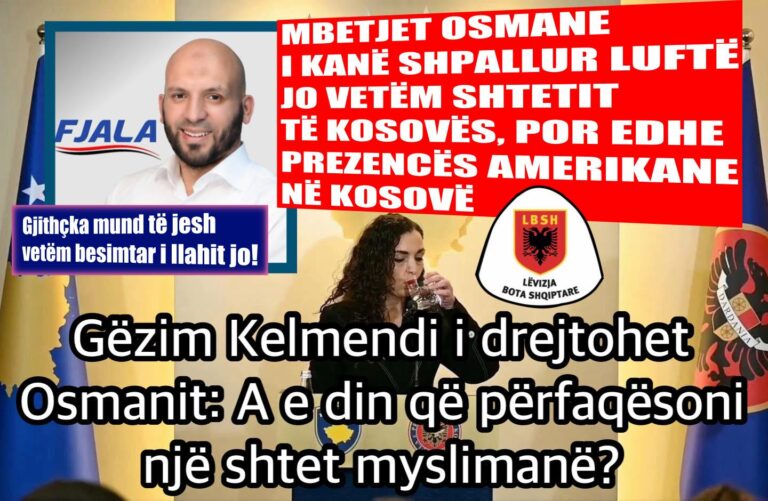 Muaji i shenjtë për myslimanët, Ramadan (Ramazani), është çështje besimi për besimtarët, por jo muaj i shenjtë për shtetin apo për kombin