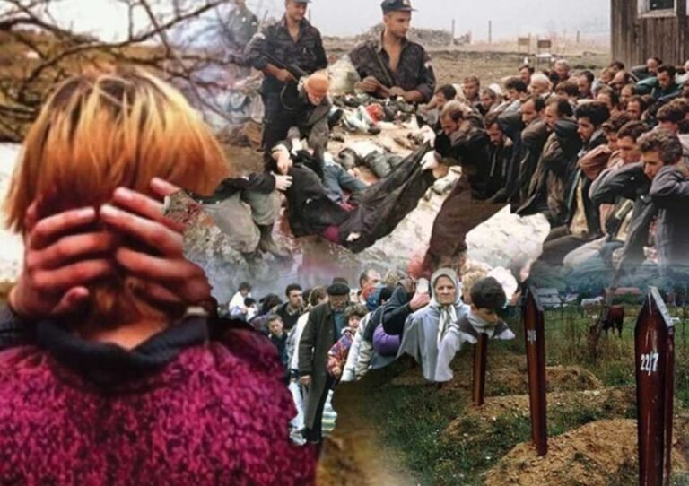 Largimi i kufomave të masakruara shqiptare nga Kosova në Serbi, në mars të vitit 1999