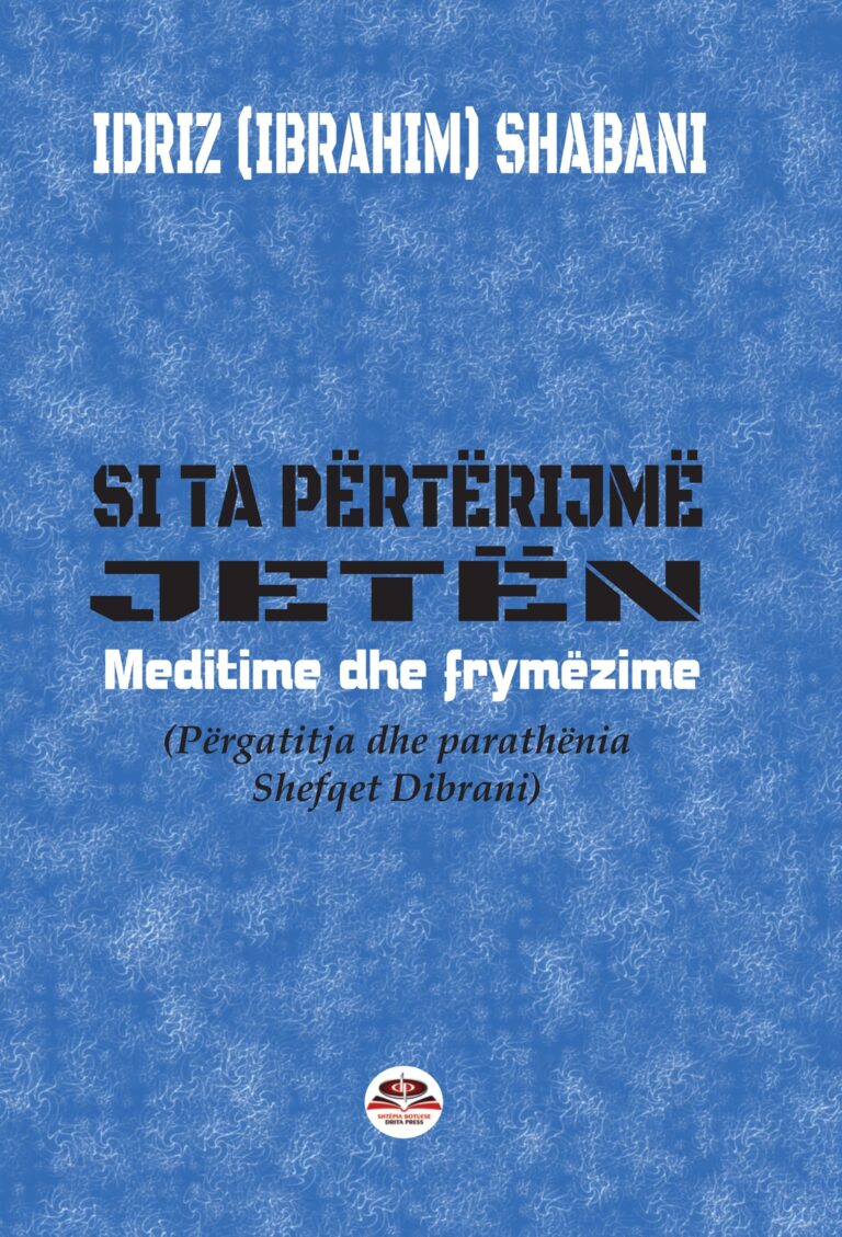 Libri “Si ta përtërijmë jetën”, libër me porosi për jetën dhe shëndetin e njeriut