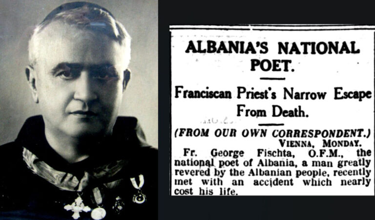 Gazeta britanike (1930) / Aksidenti që për pak sa nuk i kushtoi jetën At Gjergj Fishtës, poetit kombëtar të Shqipërisë
