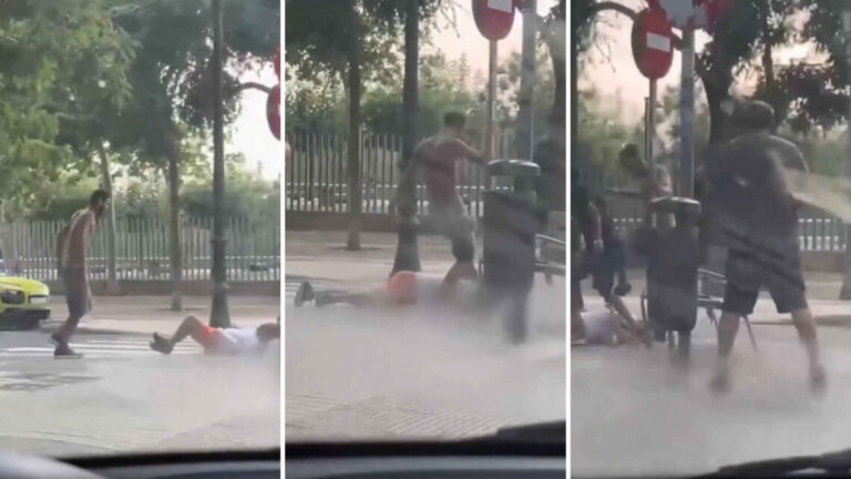 Shihe videon: Sulmi ekstrem që trondit Evropën – një algjerian i paligjshëm (26) i hidhet në kokë një burri të pavetëdijshëm