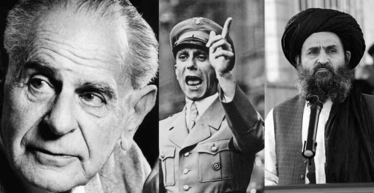 Karl Popper, Joseph Goebbels, islami dhe paradoksi i tolerancës