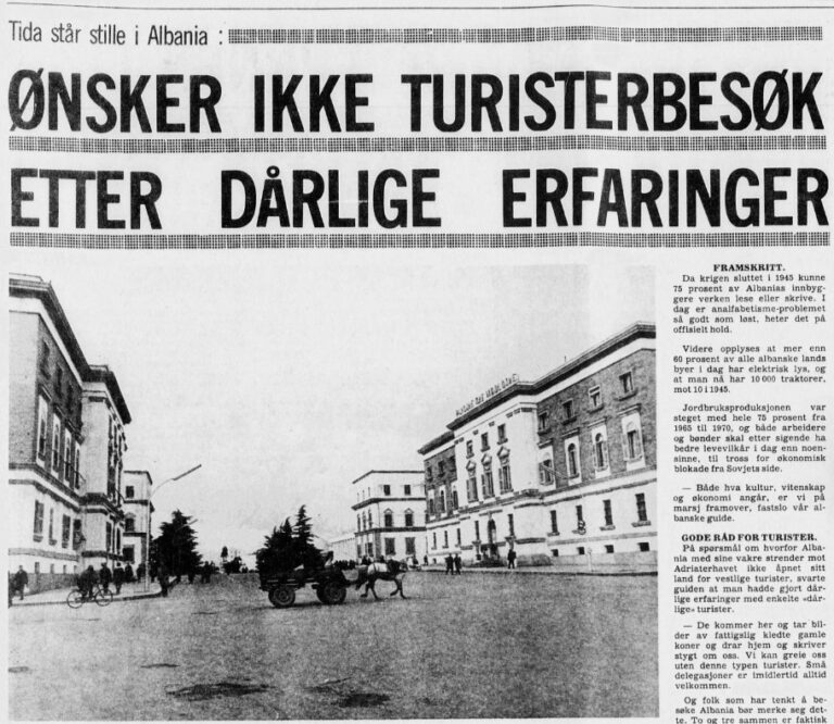 Nordlys (1971) / Shqipëria e izoluar në sytë e Herbert Schmitt : “Tirana, Enver Hoxha dhe turistët e huaj…”
