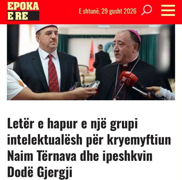 Reagim ndaj letrës së hapur të një grupi intelektualësh drejtuar Naim Tërnavës dhe Dodë Gjergjit