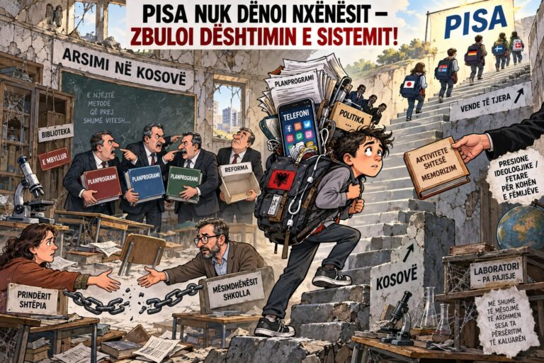 PISA nuk dënoi nxënësit, ajo zbuloj dështimin e sistemit arsimor!