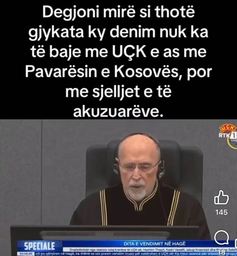 Drejtësia vendoset në gjykata, jo në rrugë !